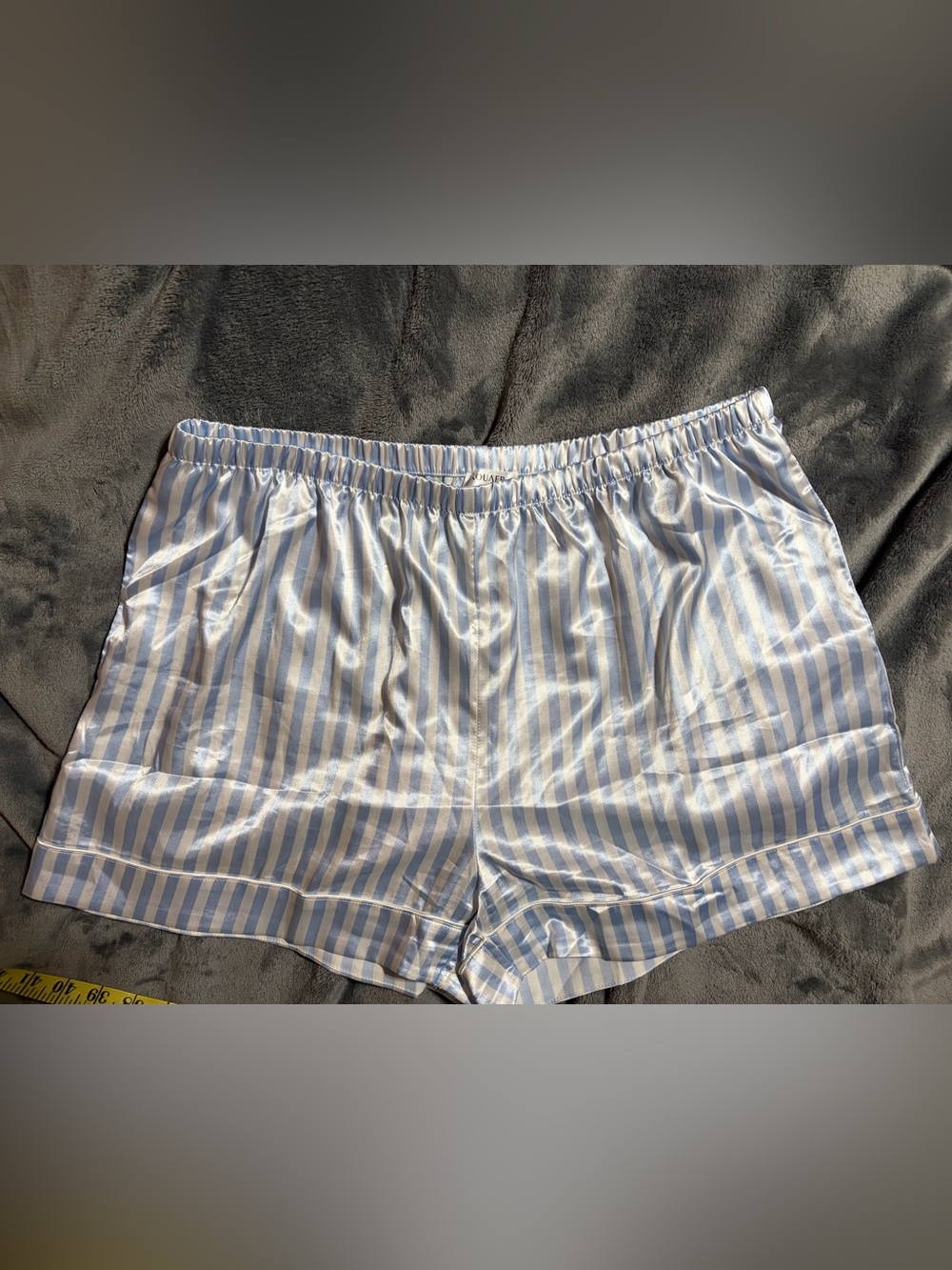 Striped Blue and White Women’s Lounge Shorts Size XL comfy, sexy, feminine